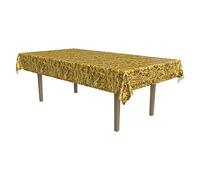 Beistle A Creation Straw Tablecover, multicolor, 54 by 108-inch, 54533