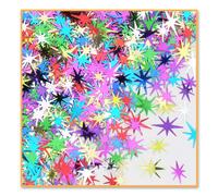 Beistle CN179 1-Pack Decorative Starbursts Confetti for Parties, Multi-Color