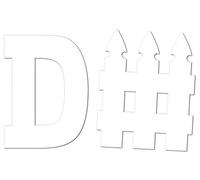 Beistle D-Fence Cutout Set, Paper, White, One Size