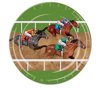 Beistle Horse Racing Plates, 9-Inch, Multicolor