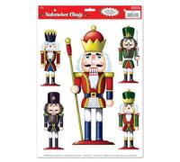 Beistle Nutcracker Clings, Multicolor, 1-Pack 22114