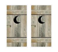Beistle Outhouse Door Covers 2 Piece, 30" x 5', Multicolored