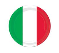 Beistle Red, White & Green Plates (8/Pkg)