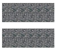 Beistle S00911AZ2 Stone Wall Backdrops 2 Piece, Plastic, Multicolor