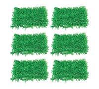 Beistle S57161AZ3 6 Piece Green Tissue Paper Artificial Grass Mat Squares for DIY and Crafts-Spring, Summer, Easter Party Decorations