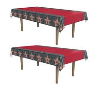 Beistle S57344AZ2 red Carpet tablecover, Plastic, Multicolored