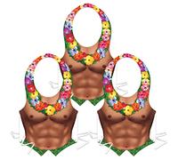 Beistle S66251az3 Plastic Hula Hunk Vests 3 Piece, Cardboard, Multicolor