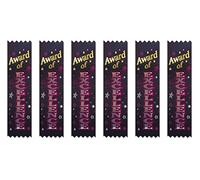 Beistle VP008 Award of Excellence Value Pack Ribbons, 11/2 by 61/4-Inch, 30-Pack, Fabric, Multicolor, 1½" x 6¼"