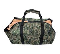 BEISUOSI Firewood Log Carrier Tote Bag,Canvas Firewood Holder,Extra Large Durable Wood Stoves,Firewood,Logs, Camping,Landscaping (camouflage, L)