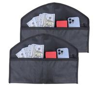 BEISUOSI Hanger Diversion Safe by Stash-it, Hidden Pocket Safe, Fits Under Hanging Clothes with Pocket to Hide Valuables for Home or Travel (2, BLACK)