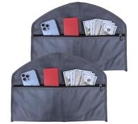 BEISUOSI Hanger Diversion Safe by Stash-it, Hidden Pocket Safe, Fits Under Hanging Clothes with Pocket to Hide Valuables for Home or Travel (2, GREY)