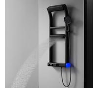 BEITH Thermostatic Shower System, Upgraded 6 Functions Piano Key Design Shower Set, 40x10cm Shower Faucet Sets Complete and Handheld, LED Digital Display, Bathtub Faucet, 59A Copper