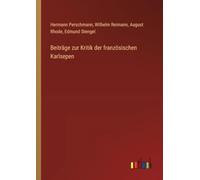Beiträge zur Kritik der französischen Karlsepen