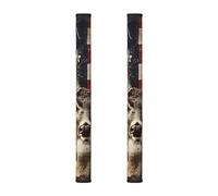 BEIVGOXL Americana Flag Deer Printed Refrigerator Door Handle Cover Set of 2-Kitchen Appliance Handles Replacement Keep Off Fingerprints Food Stains,for Ovens, Dishwashers,Microwave Stove