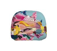 BEIVGOXL Colorful Fish Cartoon Printed Car Headrest Cover Elastic Seat Cover Accessories,Elastic Car Seat Headrest Protector Universal Fit Most Vehicles