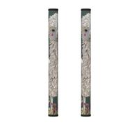 BEIVGOXL Flower Alpaca Printed Refrigerator Door Handle Cover Set of 2-Kitchen Appliance Handles Replacement Keep Off Fingerprints Food Stains,for Ovens, Dishwashers,Microwave Stove
