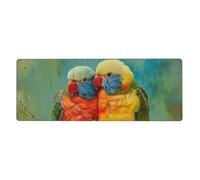BEIVGOXL Parrot Printed Kawaii Anime & Individuality Desk Mat 11.8"X31.5" Non-Slip Rubber Keyboard Pad & Computer Desk pad, for Home, Office,Study,Gaming