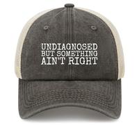 BEIXBE Undiagnosed but Something Ain't Right Hat Funny Trucker Hats Men Dad Hat Gifts