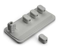 beiyaiey 1 Piece Magnetic Cable Holder Desktop Cord Keeper Cables, Other Wires, Sticks to Wood, Marble, Metal, Glass (Grey)