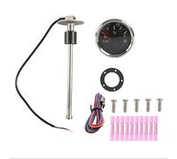 beiyaiey 52MM Fuel Gauge With Fuel Level Sensor 316 Stainless Steel + ABS 200MM 0-190Ohm Oil Tank Level Indicator Meter For Boat