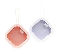 beiyaiey Hair Tie Organizer, 2Pcs Hair Accessories Organizer Portable Stackable Hair Containers Pin Holder Travel Small Box Easy to Use