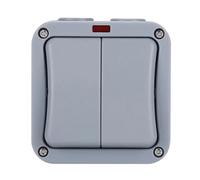 beiyaiey IP66 Wall Electrical Switch 220V Light Waterproof on Off Security Button with Fixation Night in the Pc Power(B) Easy Install Easy to Use