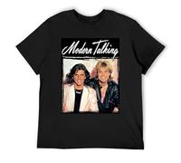 BEIYANUO Fashion T-Shirts Modern Talking Black XL