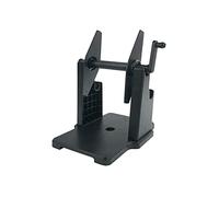 Beiyasi Portable Hand Crank Printer Stand with External Barcode Paper Holder, Large Roll Label Holder, Universal Black for Personal Computer