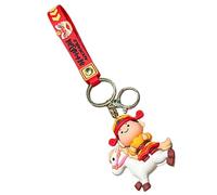 Beiykhera Horse Key Chain,2026 Cute Silicone New Year - Chinese New Year Bag Keychain | for Health Wealth Good Luck Women Kids Handbag Purse Backpack Car Home Office Party Favors