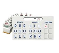 Beiykhera Mahjong Practice Board Single | Strategy Skill Practice Toy | Mini Mahjong Set - for Party Gathering Social Friends Family Seniors Adults Kids Women