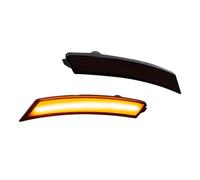 BeiZhengbhD Car Indicator For Pontiac For Solstice For Saturn For Sky 2006-2010 Lens Full LED Front Side Marker Lights Wheel Arches Rearview Mirror Indicator(Smoked Lens Amber)