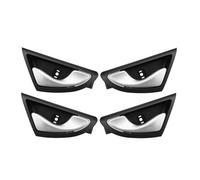 BeiZhengbhD Car Inner Interior Door Handle for JAC for J3 for J3S for Turin 2009 2010 2011 2012 2013 2014 2015 Matte Silver 4Piece Car Interior Door Handle Handles Knob