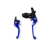 BeiZhengbhD Clutch Lever Handlebar 1 Pair Universal Motorcycle Clutch Brake Handle Drum Lever Off-Road Vehicle Handlebar Bull Horn for ASV for CRF for YZF for XR for CQR(Blue)
