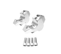 BeiZhengbhD Handlebar Riser Mount For X-ADV For XADV 750 For ADV150 For ADV160 For ADV350 2017-2023 Motorcycle Handlebar Riser Drag Handle Bar Clamp Extend Bar Risers(Silver)