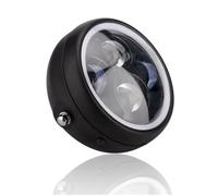 BeiZhengbhD Headlight Assembly Motorcycle Accessories Black 6.5 Inch Quadruple Eye Lens Retro LED Headlight For Cafe For Racer For Sportster For Bobber For Chopper
