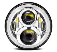 BeiZhengbhD Headlight Assembly Motorcycle Headlight Led White DRL Refit Round Light For CB400 For CB500 For CB1300 For Hornet 250 600 900 For VTEC400 For VTR250 For CB250(Chrome)