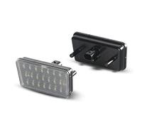 BeiZhengbhD License Number Plate Light For Jeep For Wrangler For JL 2017 2018-2022 LED License Plate Lights Car Rear Number Lamps 24smd White OEM 68310837AA