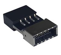 Bejavr USB 2.0 to USB 3.2 Gen 1 Header Adapter Front Panel Connector Motherboard 9Pin to Type-E/USB C