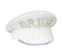 Bejeweled Crystal Captain Hat Sailor For Bachelorette Party Sergeant Versatile Club Stage Women's