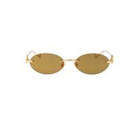 Bejewelled Oval Sunglasses - female - Valentino Garavani - Sunglasses - Yellow - 53 MM - Accessories 53 MM