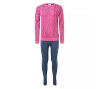 Bejo Girl's Grar II Leaf Print Thermal Base Layers in Jet Black | Size: 11-12 Years Bejo Jet Black 11-12 Years