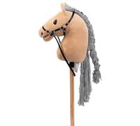 BEJOY Stick Horse Hobby Horse Toy, Horse on a Stick with Halter & Reins