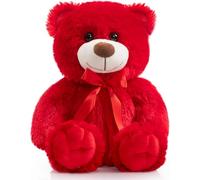 BEJOY Teddy Bear, Cute Soft Teddies, Small Soft Plush Toys, Christmas New Year Valentine's Day Gift 14 Inches Red