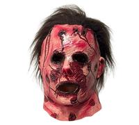 BEJOYFMY Scary Head Mask with Scars on Face, Horror Latex Adults Mask Headdress for Halloween Cosplay Party Props
