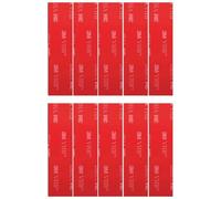 BEK-FIX 3M Number Plate Sticky Pads Strong VHB Double Sided Fixings 10 Pack