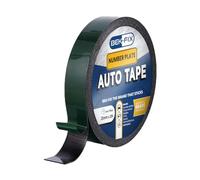 BEK-FIX® Number Plate Sticky Pads Tape, Registration Plate Adhesive Pads Tape, Double Sided Roll of License Plate Adhesive Pads, Sticky Pads Roll, Sticky Pads, Fixing Pads, 1mm x 20mm x 2M