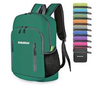 Bekahizar 20L Ultra Lightweight Backpack Foldable Hiking Daypack Rucksack Water Resistant Travel Day Bag for Men Women Kids Outdoor Camping Mountaineering Walking Cycling Climbing (Teal Blue)