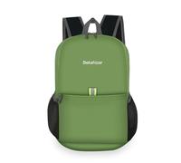 Bekahizar Small Rucksack 15L Packable Backpack Hiking Daypack Foldable Day Bag For Men Women Teens Travel Camping City Walking Mountaineering Climbing (Green)