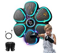 Bekasa Music Boxing Machine, Smart Bluetooth Boxing Machines 9 Punching Modes Enlarged Striking Surface Punching machines Wall Mounted boxing Training Equipment with Gloves for Adult, Kids