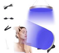 Bekasa Tanning Lamp for Home, 50W Face Tanning Lamp with 250 LEDs,180° Rotating Portable Solarium with Hanging Hooks, Skin Tanning Light Sun Lamp for Face and Body with Eyemask for Home Use